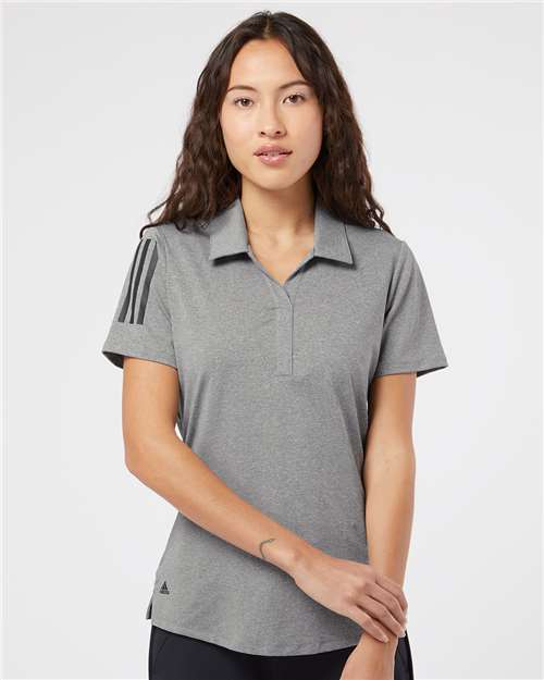 Custom Embroidered Adidas Women's Floating 3-Stripes Polo A481
