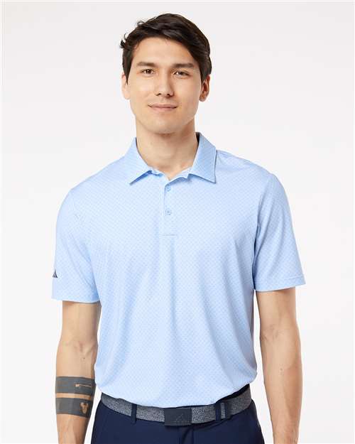 Custom Embroidered Adidas Diamond Dot Print Polo A498