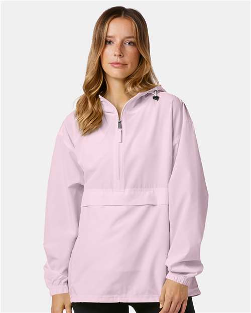 Custom Embroidered Champion Hooded Packable Quarter-Zip Jacket CO200