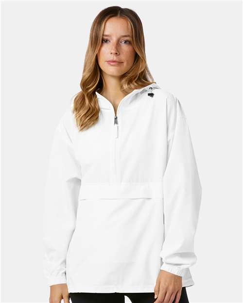 Custom Embroidered Champion Hooded Packable Quarter-Zip Jacket CO200
