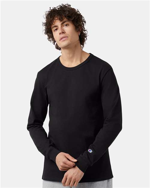 Custom Embroidered Champion Heritage Jersey Long Sleeve T-Shirt T453
