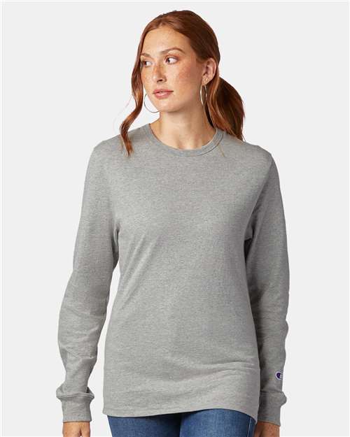 Champion Heritage Jersey Long Sleeve T-Shirt T453 Custom Embroidered Business Logo