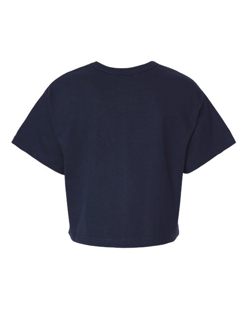Champion Women's Heritage Jersey Crop T-Shirt T453W Custom Embroidered Business Logo