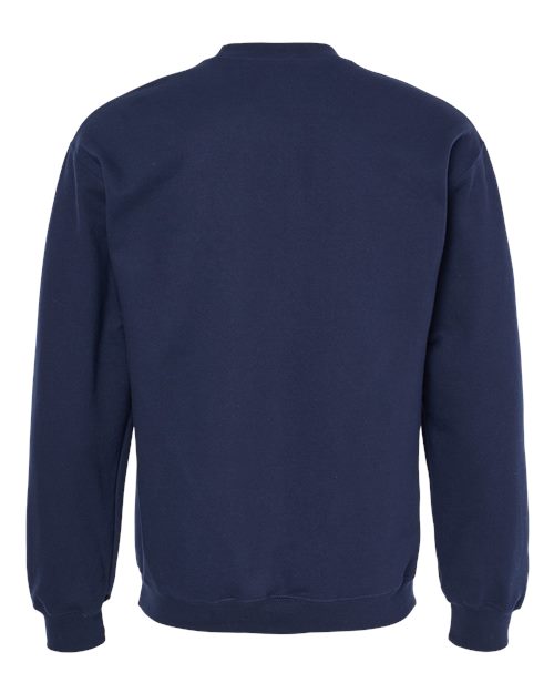 Gildan Softstyle® Midweight Crewneck Sweatshirt SF000 Navy Custom Embroidered Business Logo