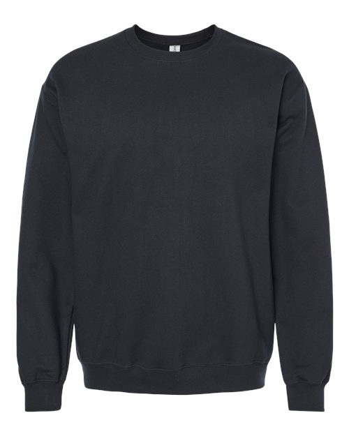 Gildan Softstyle® Midweight Crewneck Sweatshirt SF000 Black Custom Embroidered Business Logo
