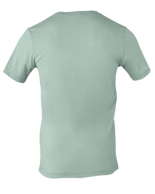 BELLA + CANVAS Jersey Tee 3001 Dusty Blue Custom Embroidered Business Logo