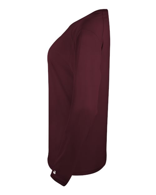 Badger Women's Tri-Blend Long Sleeve T-Shirt 4964 Maroon