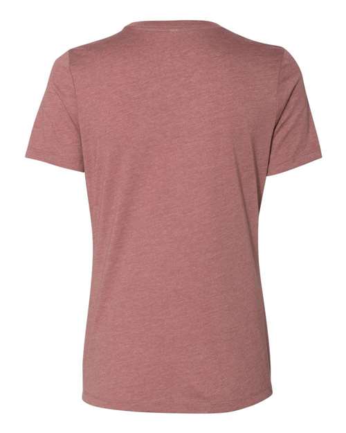 BELLA + CANVAS Women’s Relaxed Fit Heather CVC Tee 6400CVC Custom Embroidered Business Logo