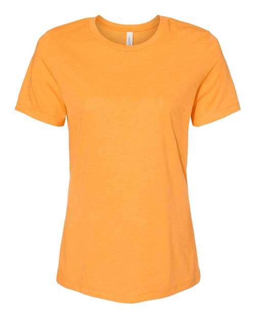 BELLA + CANVAS Women’s Relaxed Fit Heather CVC Tee 6400CVC Custom Embroidered Business Logo