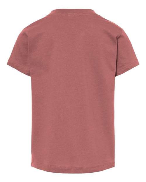 BELLA + CANVAS Toddler Jersey Tee 3001T Heather Mauve Custom Embroidered Business Logo