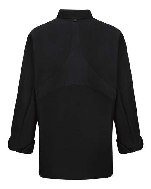 Chef Designs Women's Mimix™ Chef Coat with OilBlok 041X Custom Embroidered Business Logo