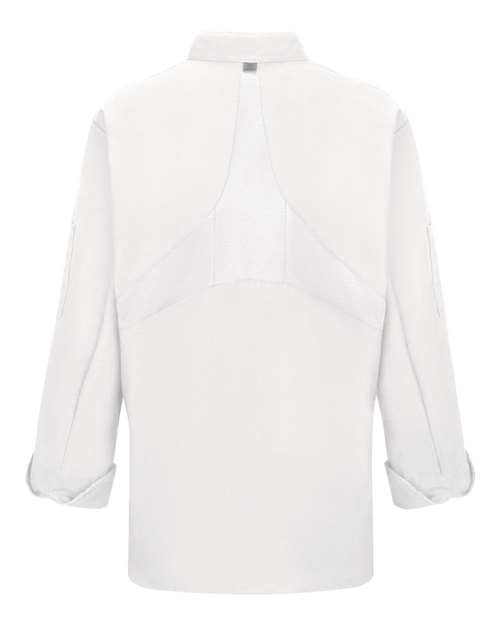 Chef Designs Women's Mimix™ Chef Coat with OilBlok 041X Custom Embroidered Business Logo
