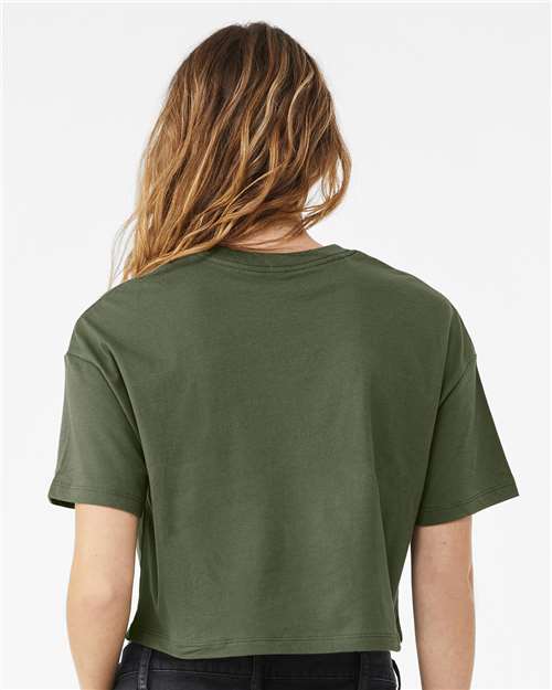 BELLA + CANVAS Women's Jersey Crop Tee 6482 Custom Embroidered Business Logo