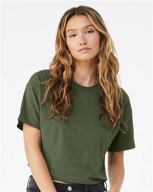 Custom Embroidered BELLA + CANVAS Women's Jersey Crop Tee 6482