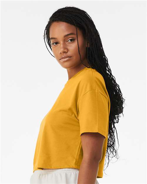 BELLA + CANVAS Women's Jersey Crop Tee 6482 Custom Embroidered Business Logo