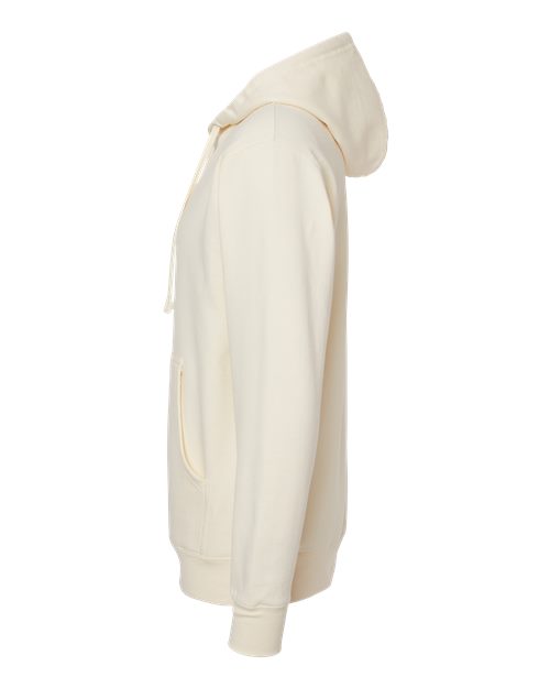 Independent Trading Co. Midweight Hooded Sweatshirt SS4500 Bone Custom Embroidered Business Logo