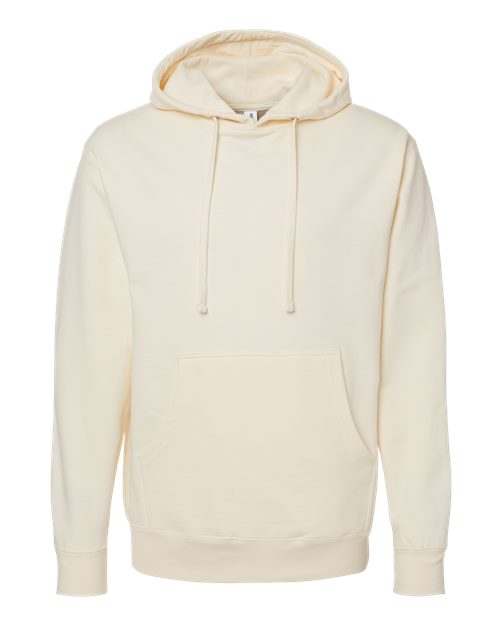 Independent Trading Co. Midweight Hooded Sweatshirt SS4500 Bone Custom Embroidered Business Logo
