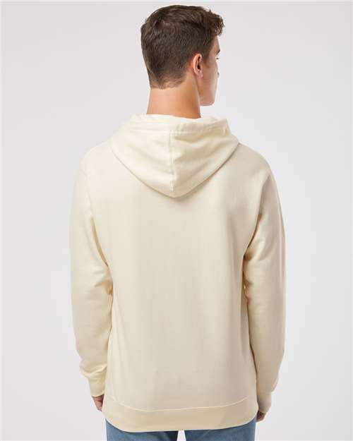 Independent Trading Co. Midweight Hooded Sweatshirt SS4500 Bone Custom Embroidered Business Logo