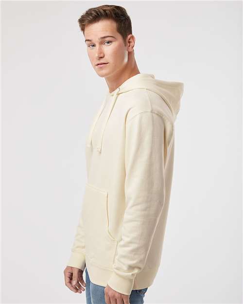 Independent Trading Co. Midweight Hooded Sweatshirt SS4500 Bone Custom Embroidered Business Logo