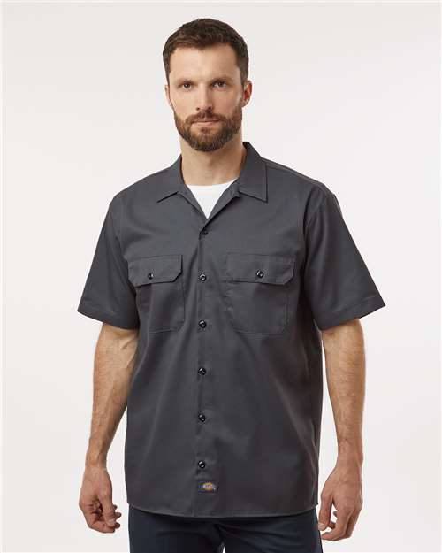 Custom Embroidered Dickies Short Sleeve Work Shirt - Tall Sizes 2574T
