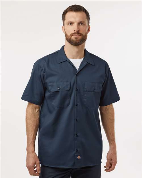 Custom Embroidered Dickies Short Sleeve Work Shirt - Tall Sizes 2574T