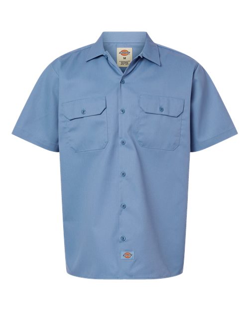 Dickies Short Sleeve Work Shirt - Tall Sizes 2574T Custom Embroidered Business Logo