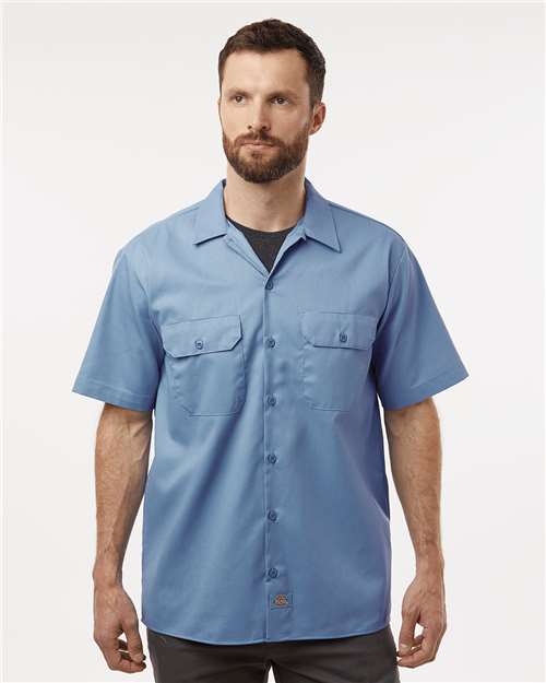 Custom Embroidered Dickies Short Sleeve Work Shirt - Tall Sizes 2574T