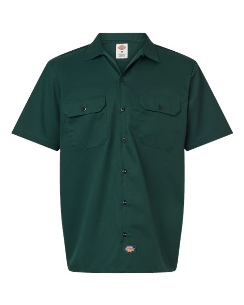 Dickies Short Sleeve Work Shirt - Tall Sizes 2574T Custom Embroidered Business Logo