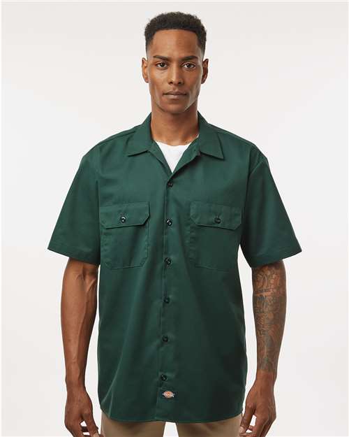 Custom Embroidered Dickies Short Sleeve Work Shirt - Tall Sizes 2574T