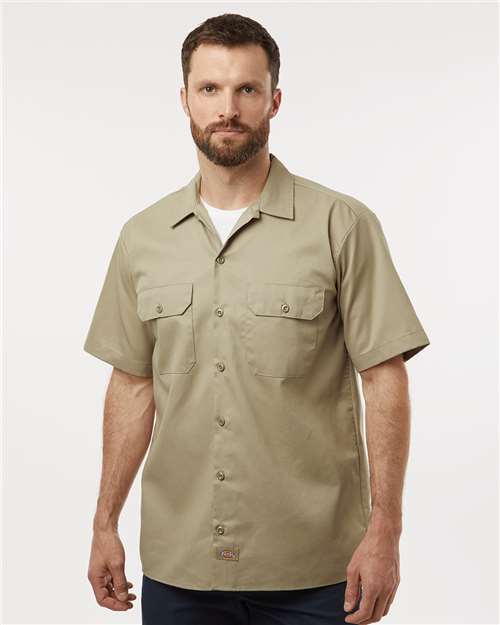 Custom Embroidered Dickies Short Sleeve Work Shirt - Tall Sizes 2574T