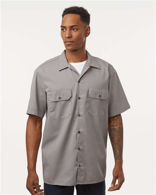 Custom Embroidered Dickies Short Sleeve Work Shirt - Tall Sizes 2574T