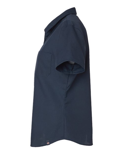 Dickies Women's Short Sleeve Industrial Work Shirt 5350 Custom Embroidered Business Logo