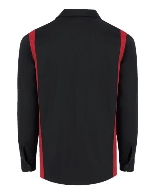 Dickies Industrial Colorblocked Long Sleeve Shirt - Tall Sizes 5524T Custom Embroidered Business Logo