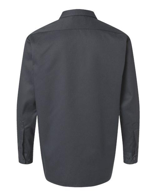 Dickies Long Sleeve Work Shirt - Tall Sizes 5574T Custom Embroidered Business Logo