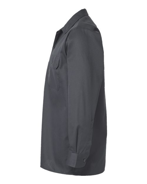 Dickies Long Sleeve Work Shirt - Tall Sizes 5574T Custom Embroidered Business Logo