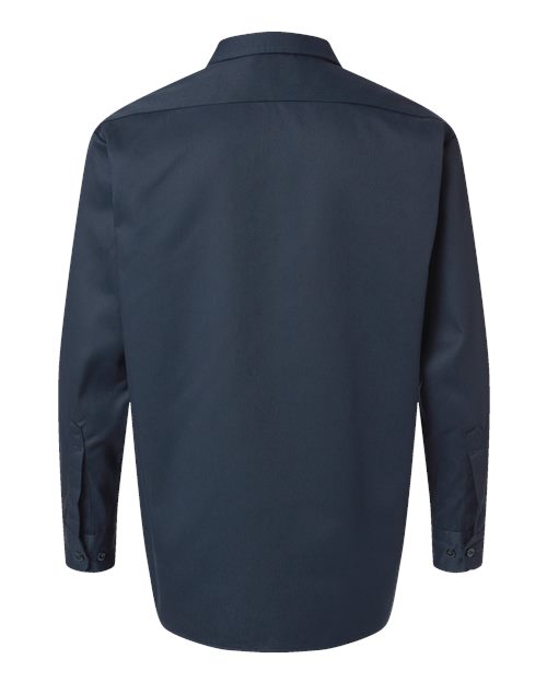 Dickies Long Sleeve Work Shirt - Tall Sizes 5574T Custom Embroidered Business Logo