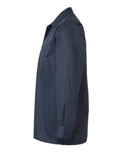 Dickies Long Sleeve Work Shirt - Tall Sizes 5574T Custom Embroidered Business Logo