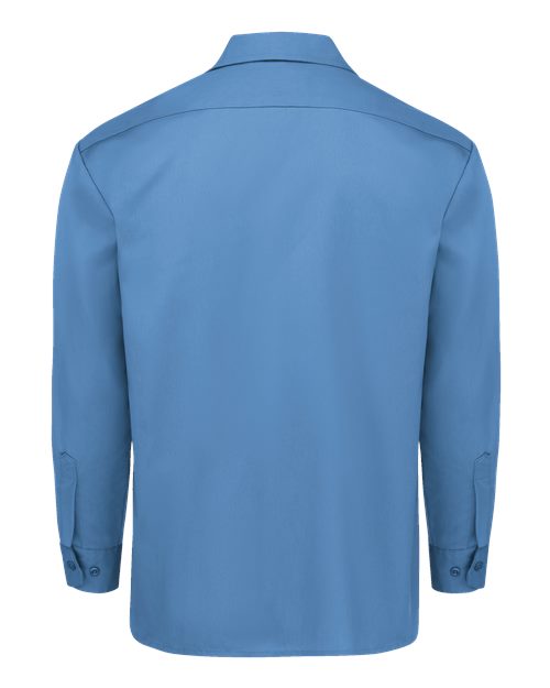 Dickies Long Sleeve Work Shirt - Tall Sizes 5574T Custom Embroidered Business Logo