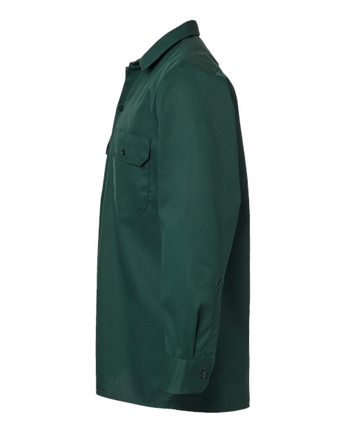 Dickies Long Sleeve Work Shirt - Tall Sizes 5574T Custom Embroidered Business Logo