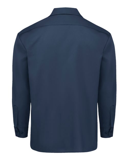 Dickies Long Sleeve Work Shirt - Tall Sizes 5574T Custom Embroidered Business Logo