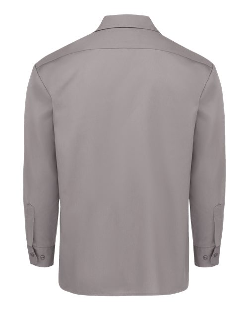 Dickies Long Sleeve Work Shirt - Tall Sizes 5574T Custom Embroidered Business Logo