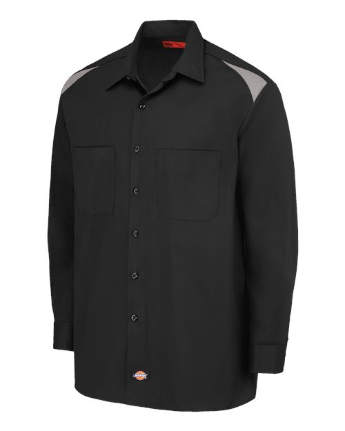 Dickies Long Sleeve Performance Team Shirt 6605 Custom Embroidered Business Logo