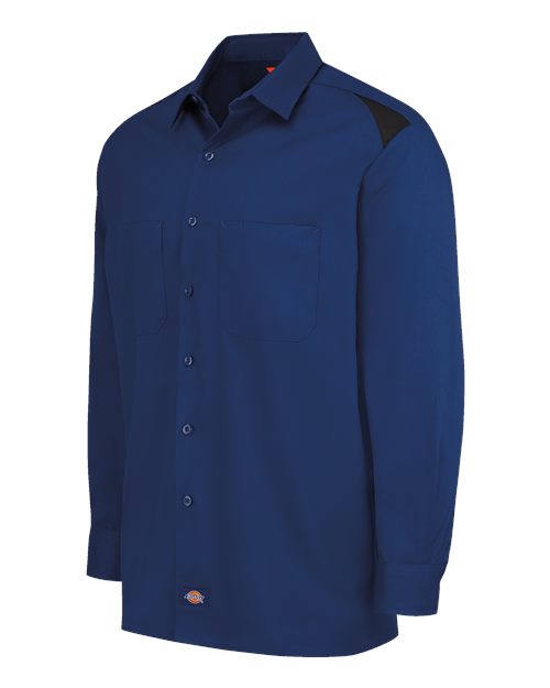 Dickies Long Sleeve Performance Team Shirt 6605 Custom Embroidered Business Logo