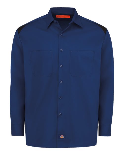 Dickies Long Sleeve Performance Team Shirt 6605 Custom Embroidered Business Logo