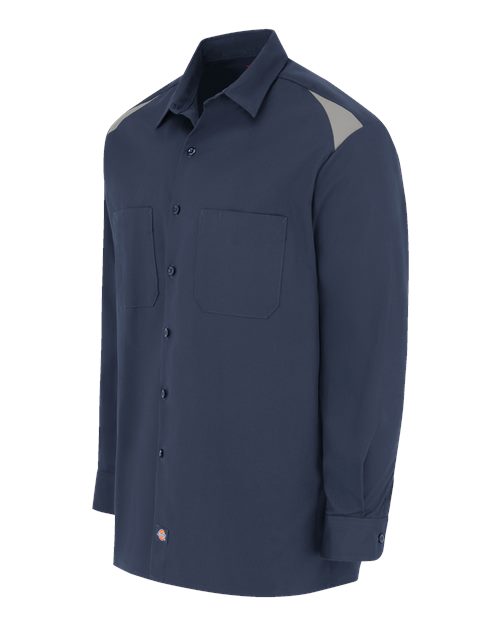 Dickies Long Sleeve Performance Team Shirt 6605 Custom Embroidered Business Logo