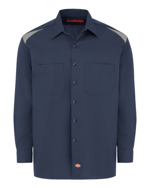 Dickies Long Sleeve Performance Team Shirt 6605 Custom Embroidered Business Logo