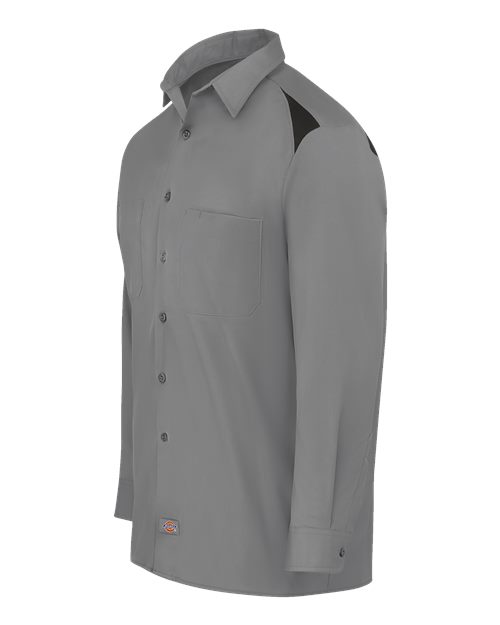 Dickies Long Sleeve Performance Team Shirt 6605 Custom Embroidered Business Logo
