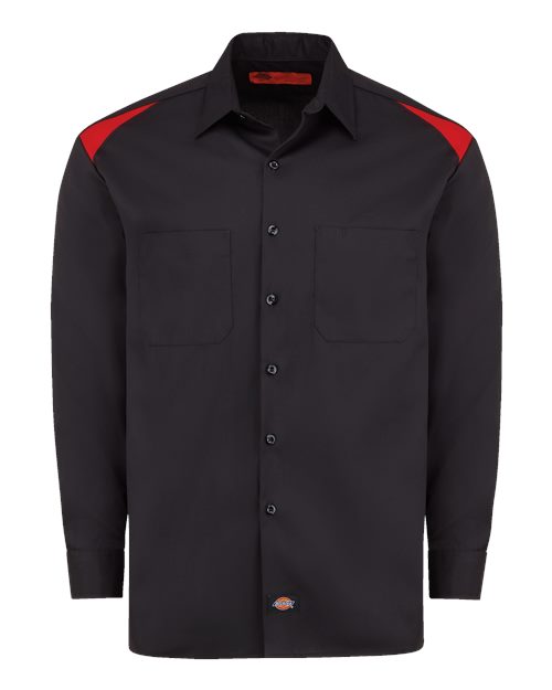 Dickies Long Sleeve Performance Team Shirt 6605 Custom Embroidered Business Logo