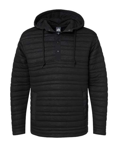 J. America Horizon Quilted Anorak Hooded Pullover 8897
