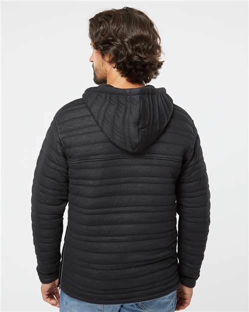 J. America Horizon Quilted Anorak Hooded Pullover 8897